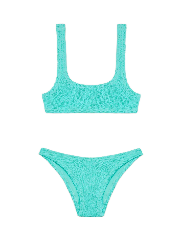 Water green crinkle bralette bikini Naima Elise - MC2 Saint Barth