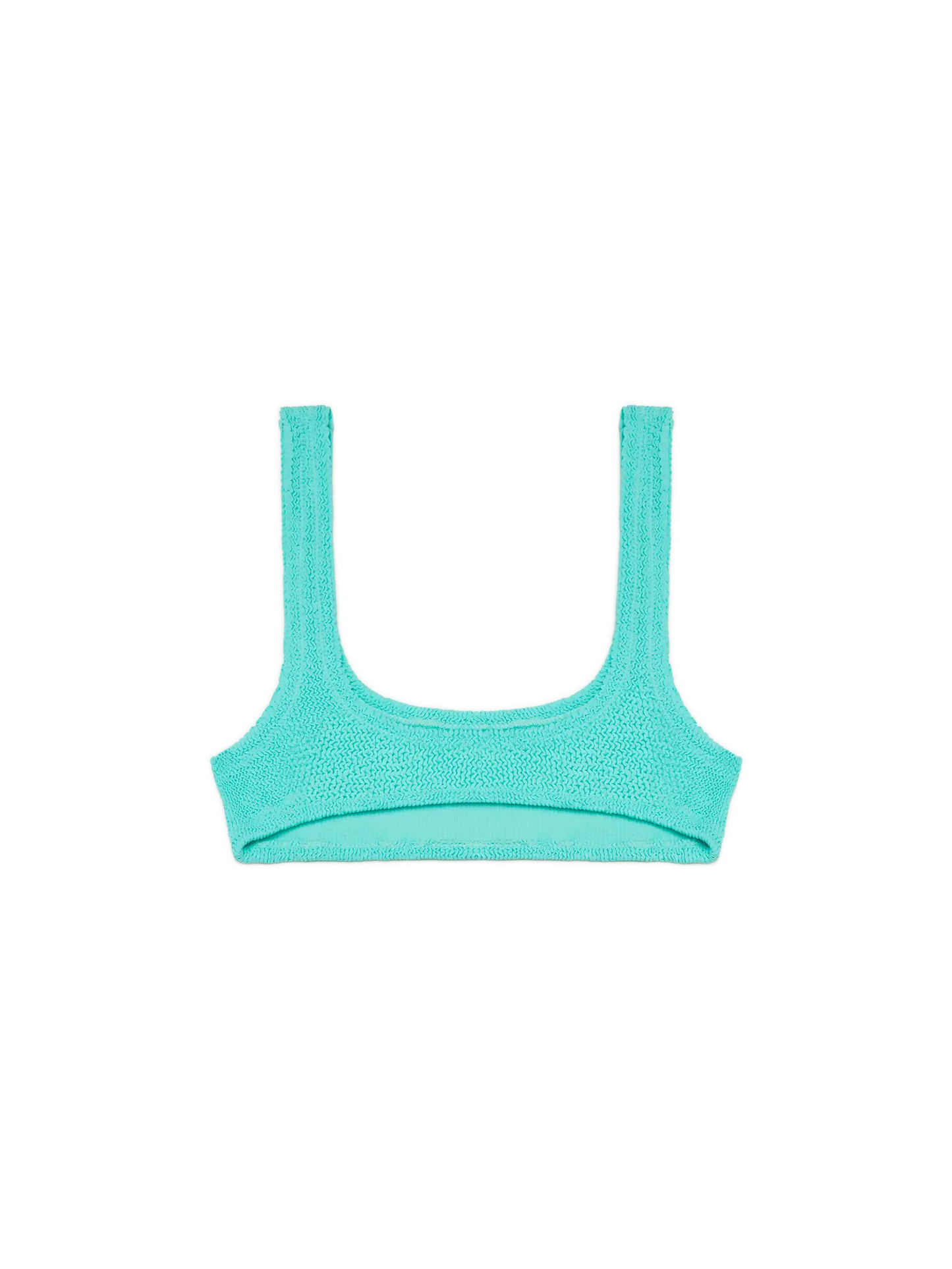 Naima water green crinkle classic bralette top - MC2 Saint Barth