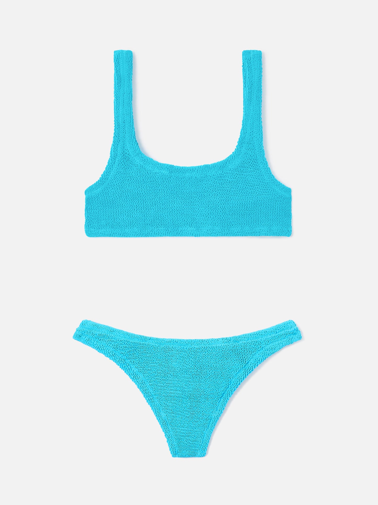 Bikini de efecto crinkle turquesa Naima Naomi 