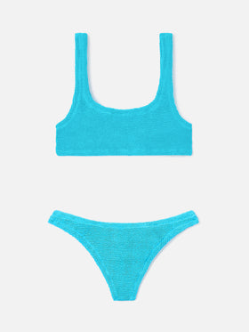 Bikini de efecto crinkle turquesa Naima Naomi 