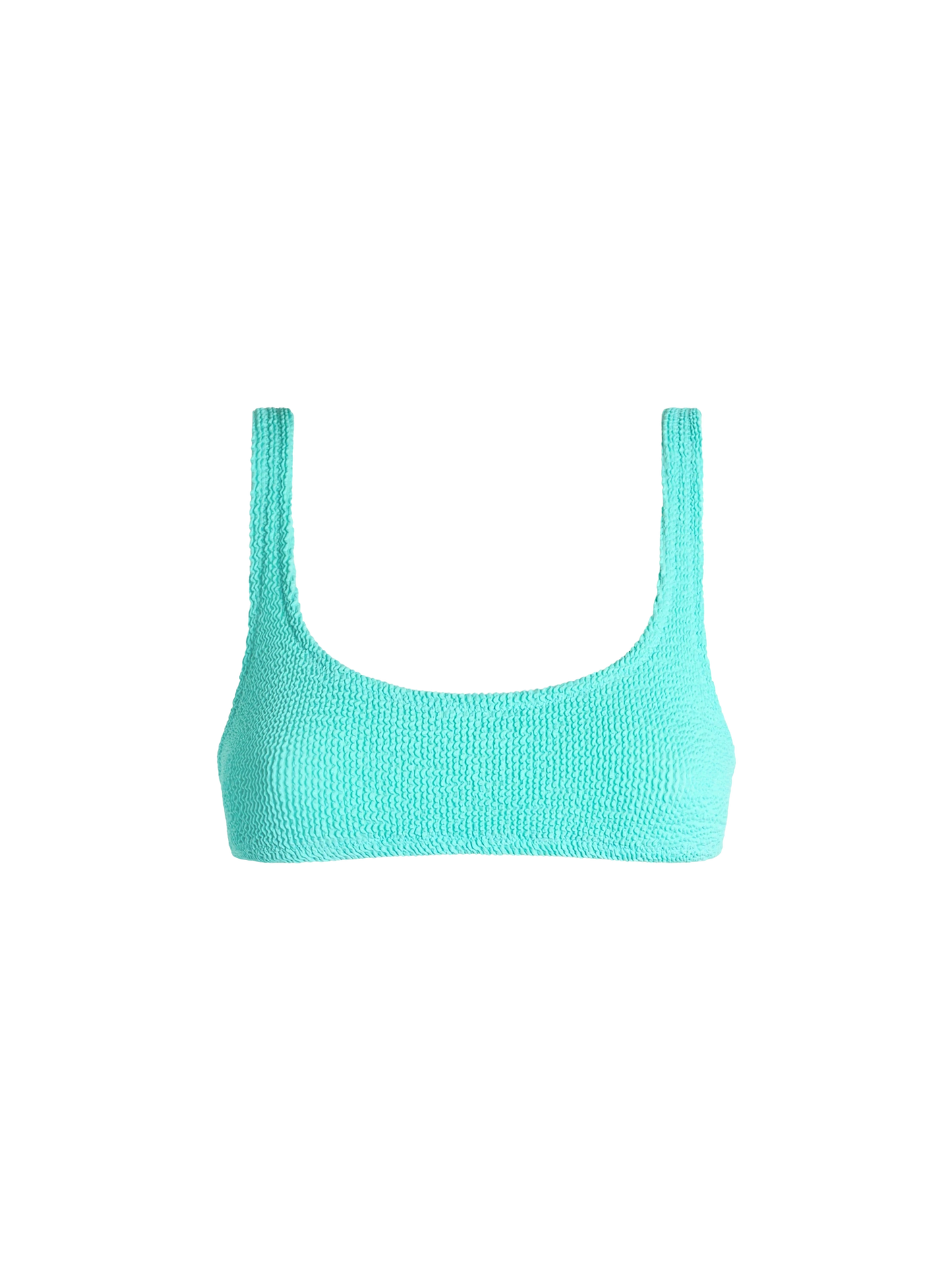 Woman water green classic crinkle bralette Naima - MC2 Saint Barth