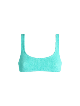 Woman water green classic crinkle bralette Naima - MC2 Saint Barth