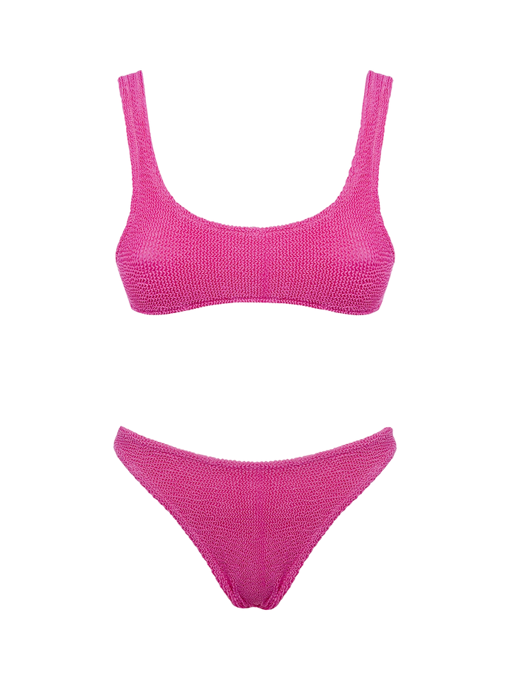 Pink crinkle bralette bikini Naima Elise - MC2 Saint Barth