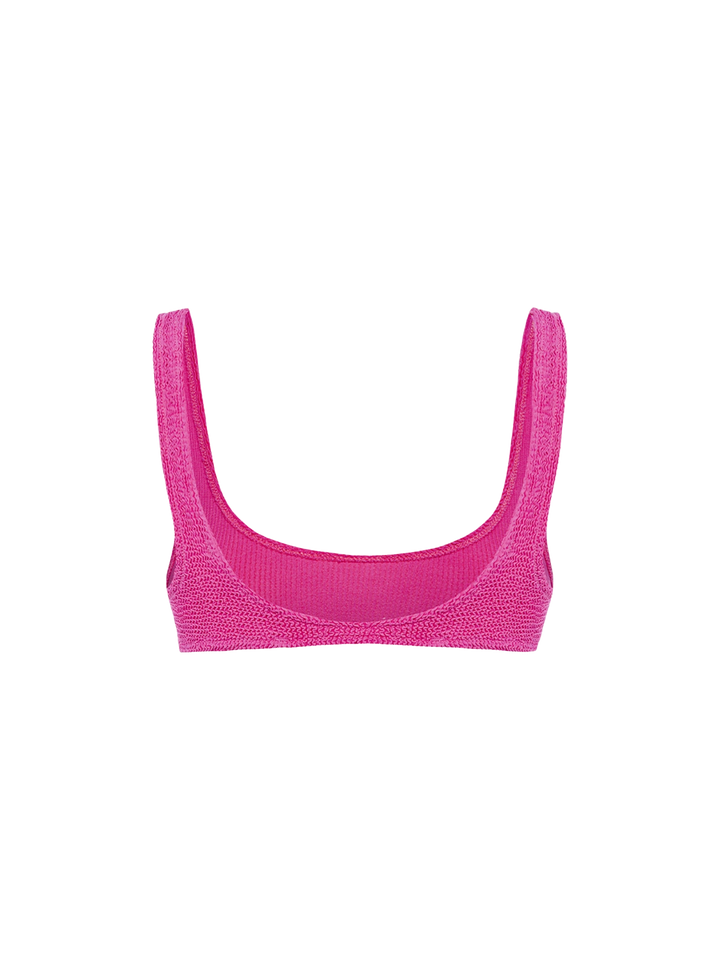 Naima pink crinkle classic bralette top - MC2 Saint Barth