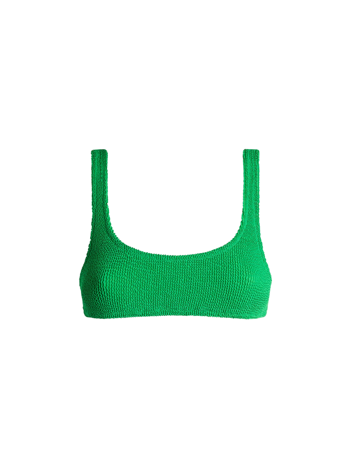 Woman green classic crinkle bralette Naima - MC2 Saint Barth