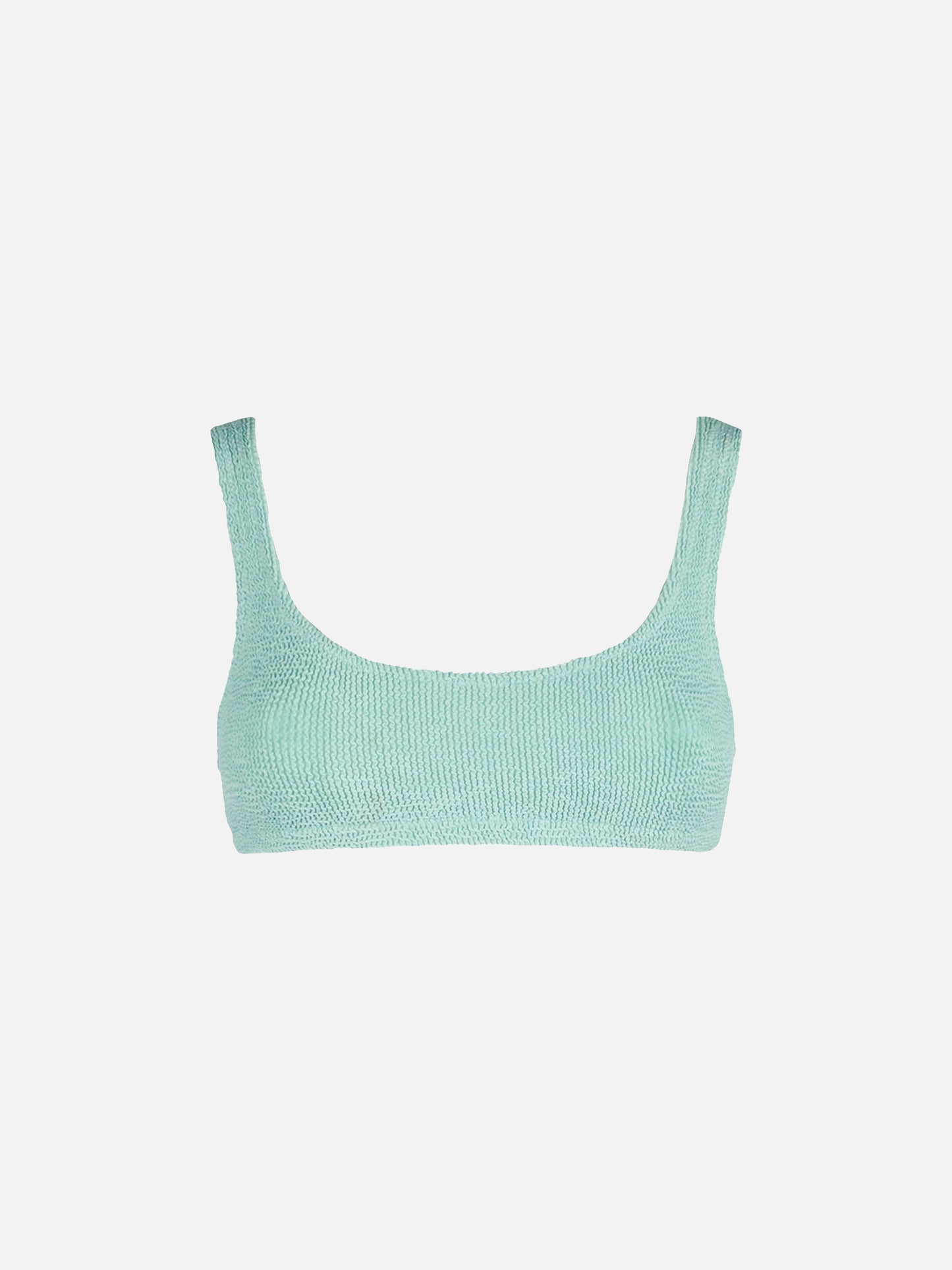 Naima crinkle classico top a bralette verde salvia