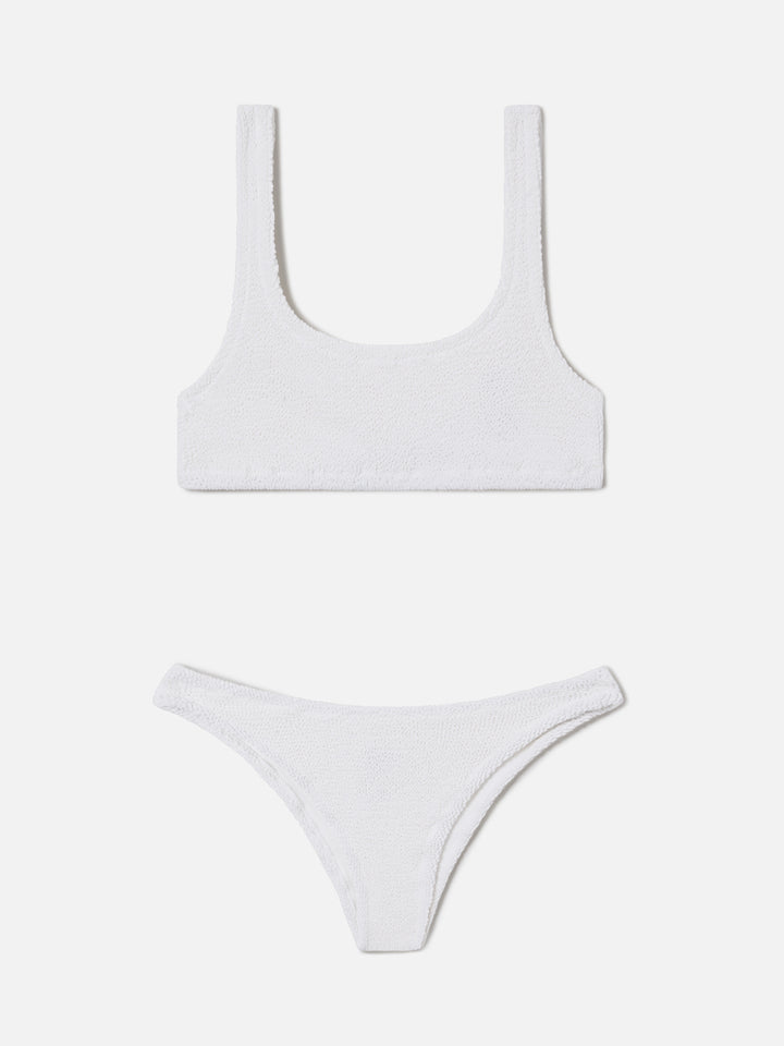Bikini Naima Elise crinkle bianco
