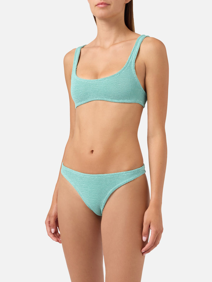 Bikini Naima Elise en crinkle vert sauge 