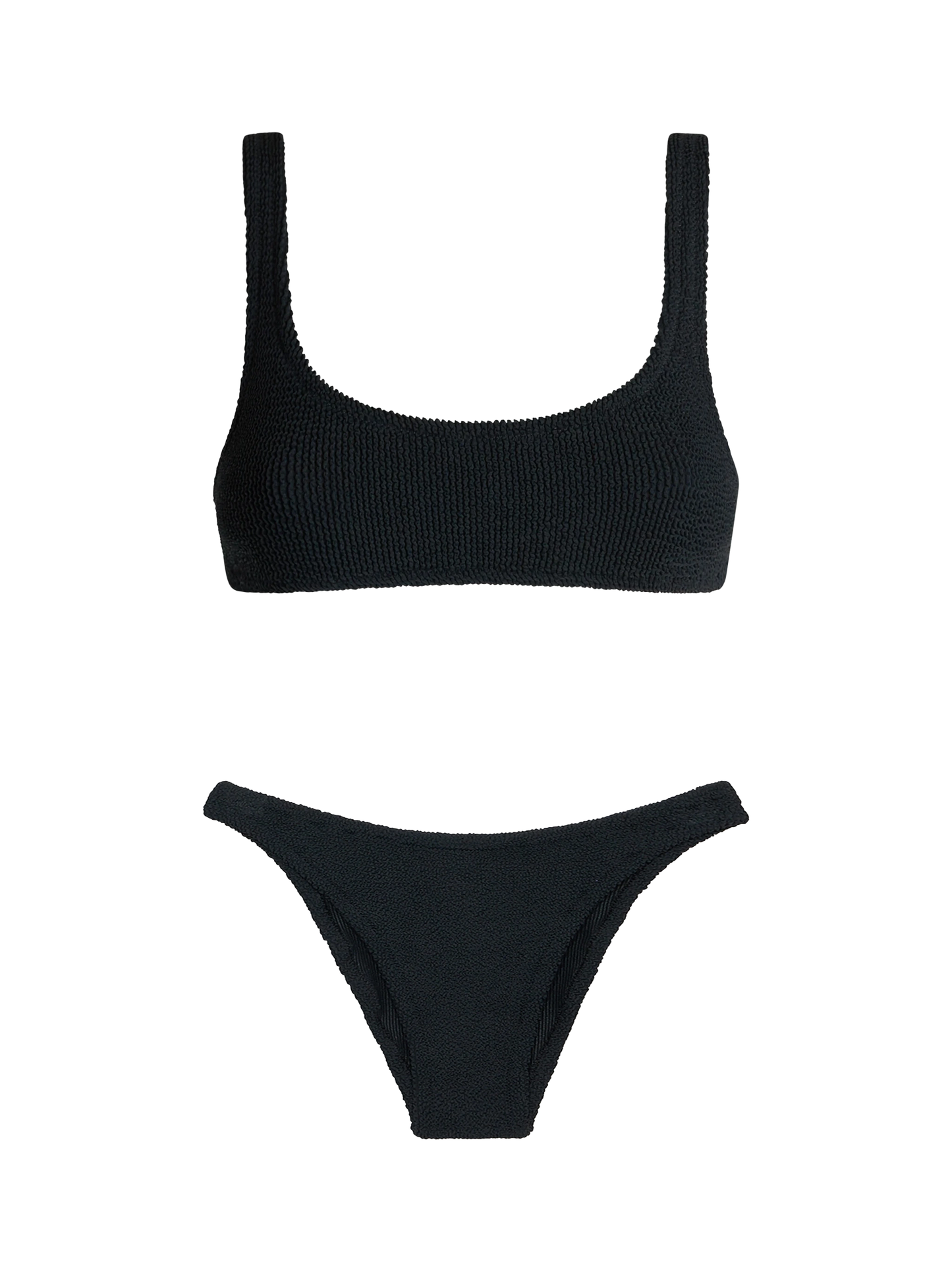 Black crinkle bralette bikini Naima Elise - MC2 Saint Barth
