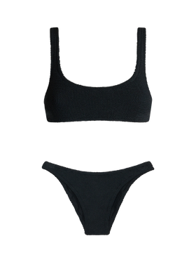 Black crinkle bralette bikini Naima Elise - MC2 Saint Barth