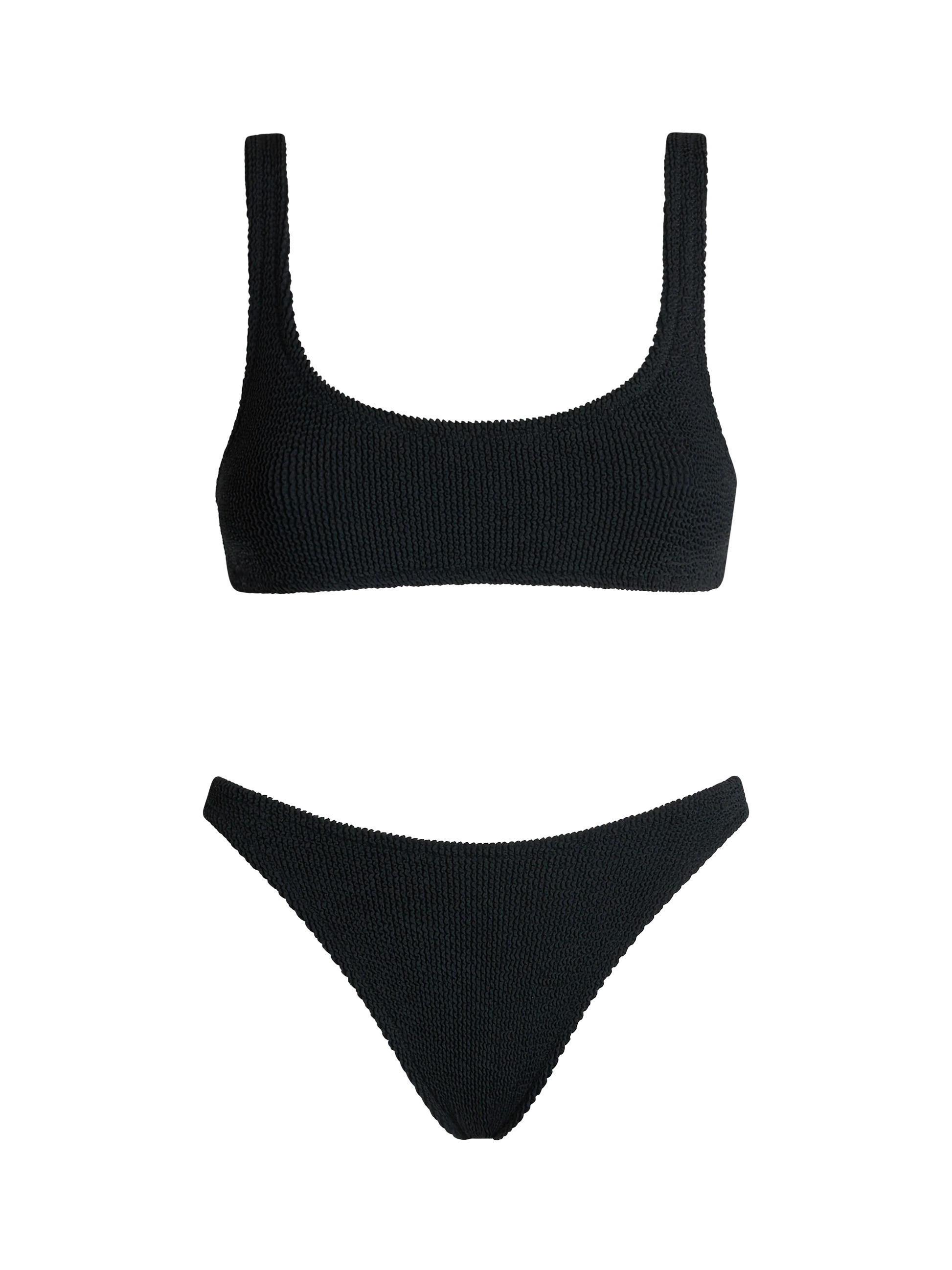 Bralette bikini Naima Naomi in black crinkle - MC2 Saint Barth