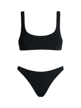 Bralette bikini Naima Naomi in black crinkle - MC2 Saint Barth