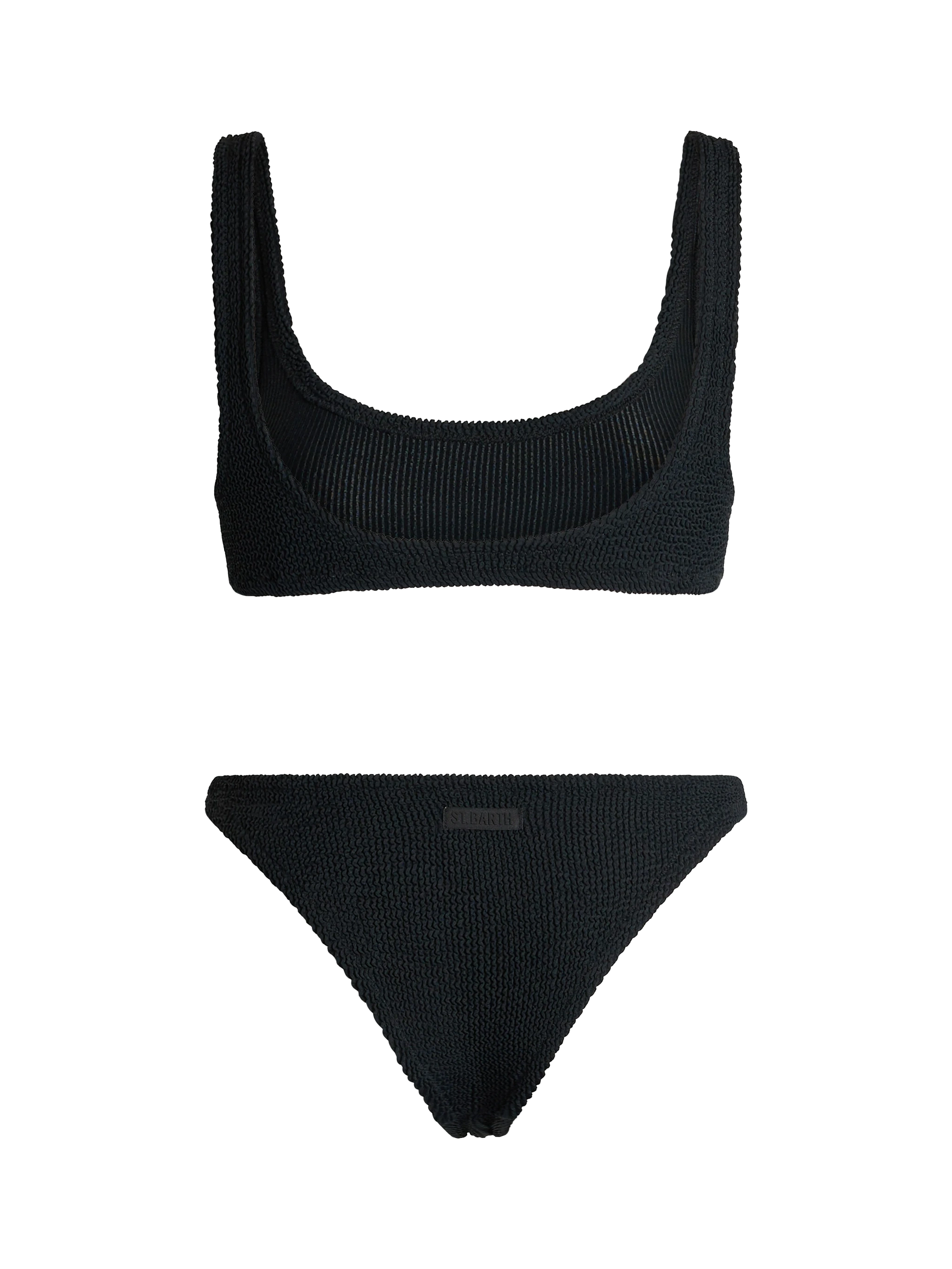 Bralette bikini Naima Naomi in black crinkle - MC2 Saint Barth