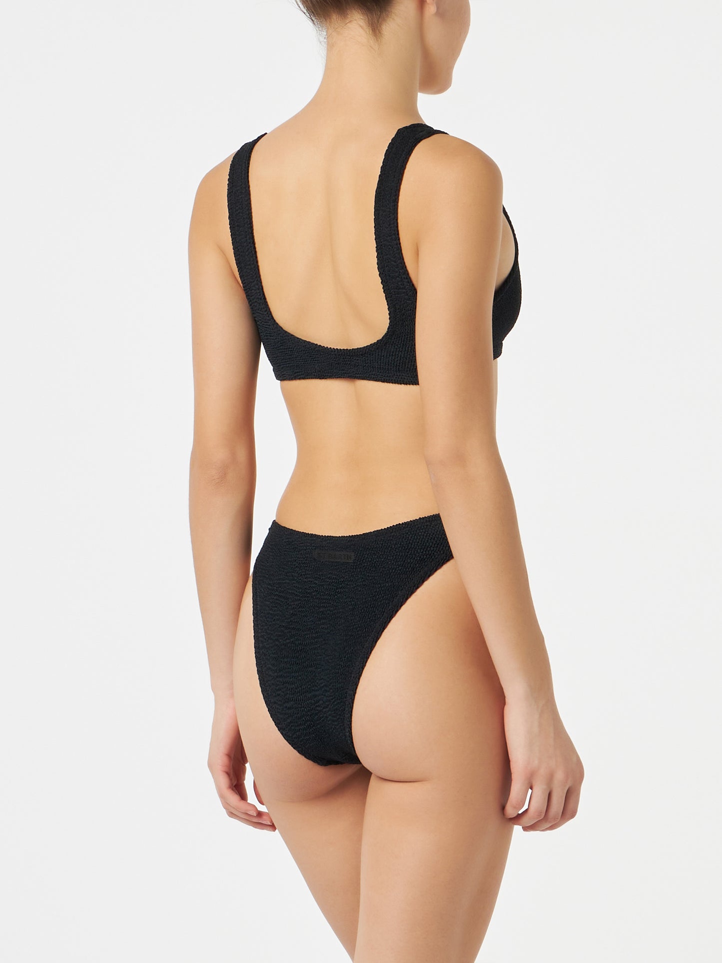 Black crinkle bralette bikini Naima Elise - MC2 Saint Barth