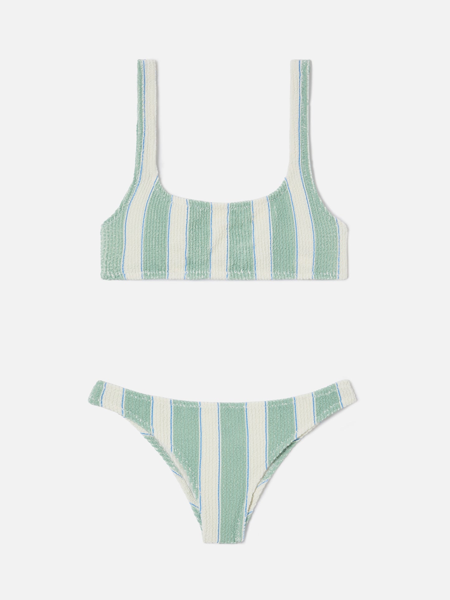 Bikini Naima Elise crinkle a righe verdi