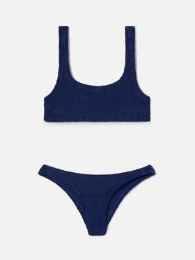 Bikini Naima Elise crinkle blu navy