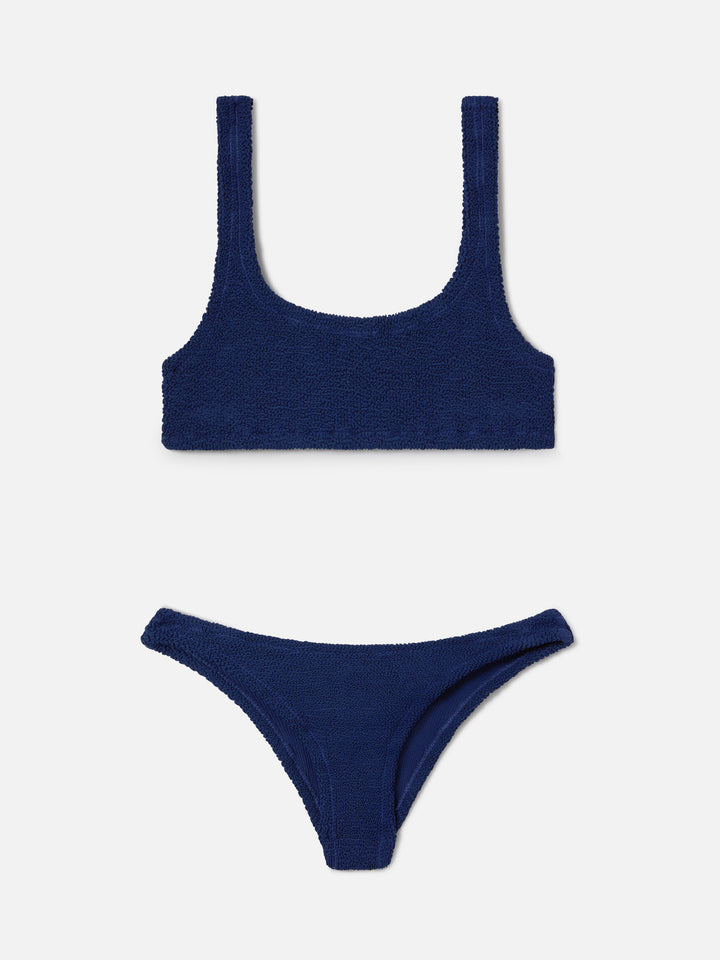Bikini Naima Elise crinkle blu navy