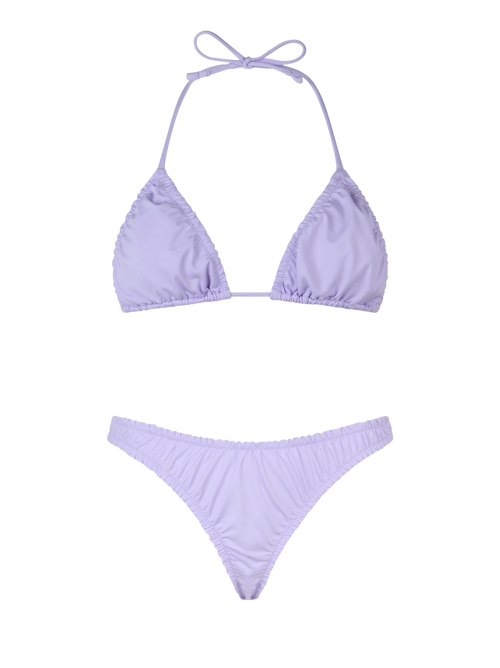 Woman ruffled lilac triangle bikini Nilly Nalu - MC2 Saint Barth