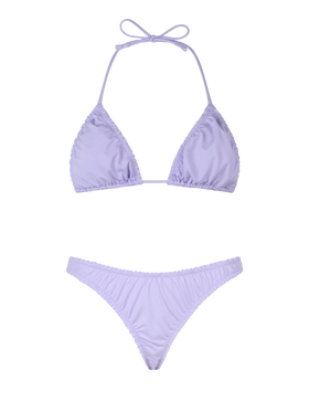 Woman ruffled lilac triangle bikini Nilly Nalu - MC2 Saint Barth
