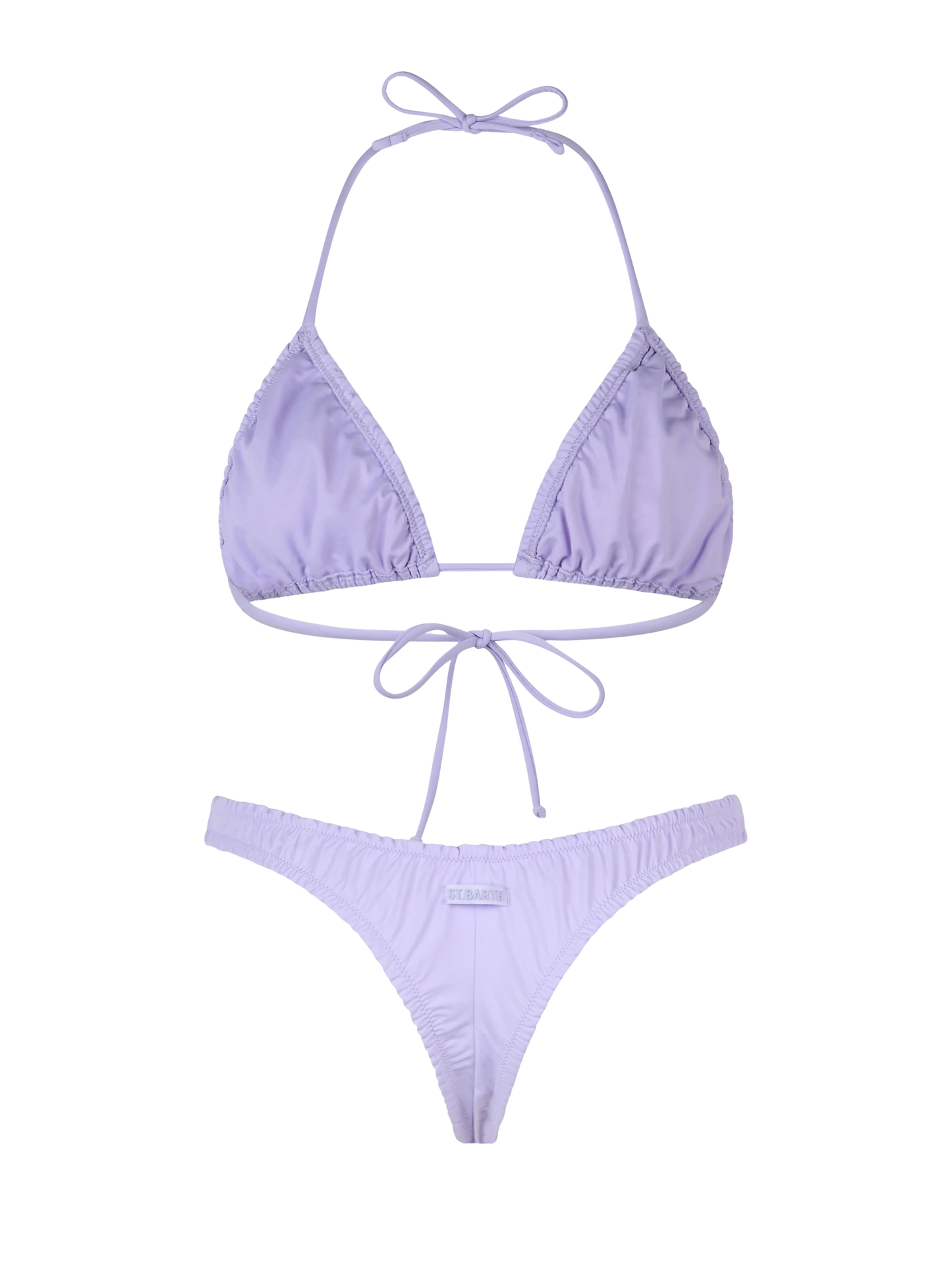 Woman ruffled lilac triangle bikini Nilly Nalu - MC2 Saint Barth