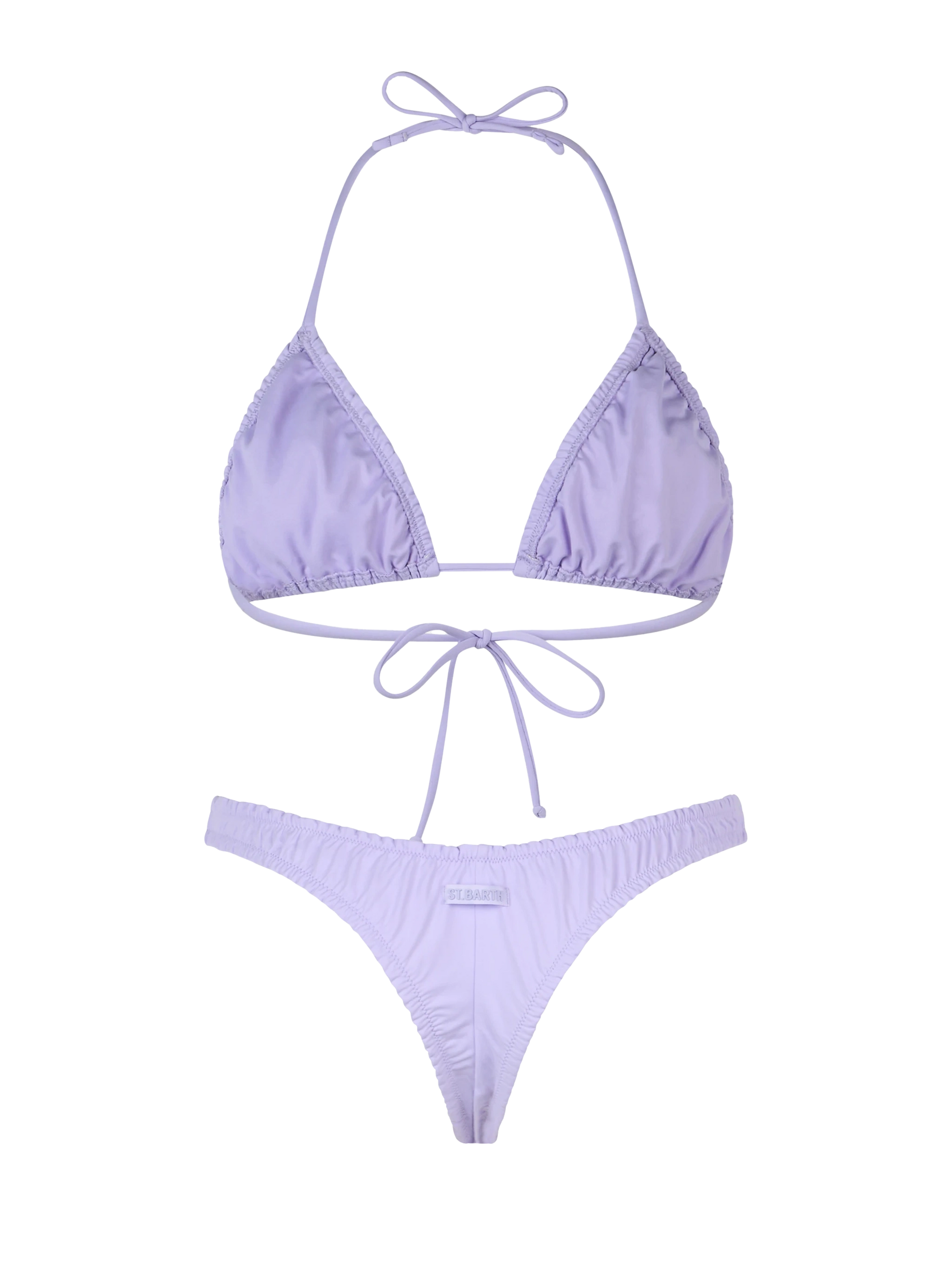 Woman ruffled lilac triangle bikini Nilly Nalu - MC2 Saint Barth