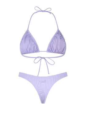 Woman ruffled lilac triangle bikini Nilly Nalu - MC2 Saint Barth