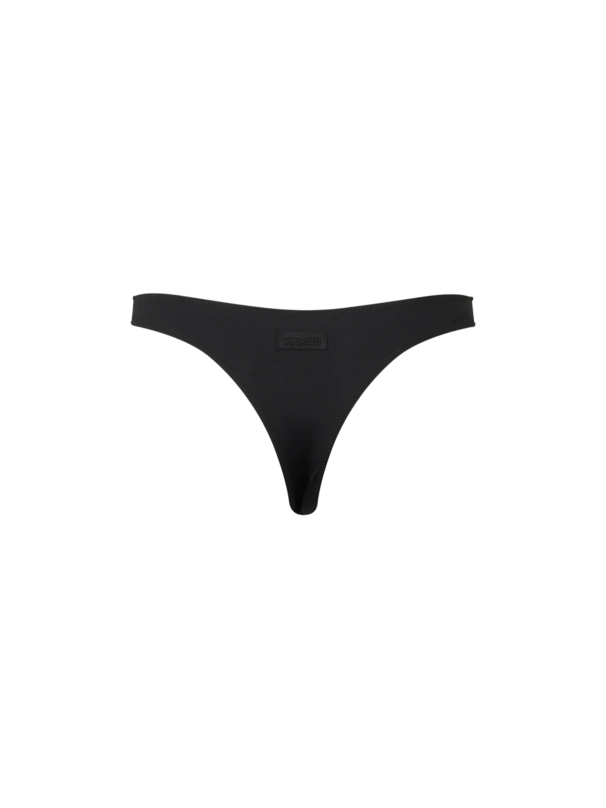 Woman black cheeky swim briefs Naomi - MC2 Saint Barth