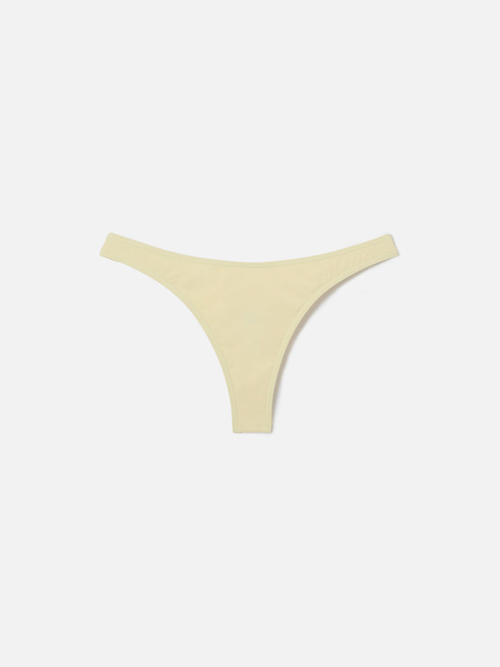 Amira Naomi buttergelber Balconette-Bikini in Uni-Farbe 