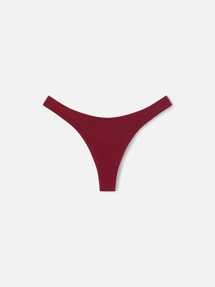 Amira Naomi Balconette-Bikini in Bordeaux in Uni-Farbe 