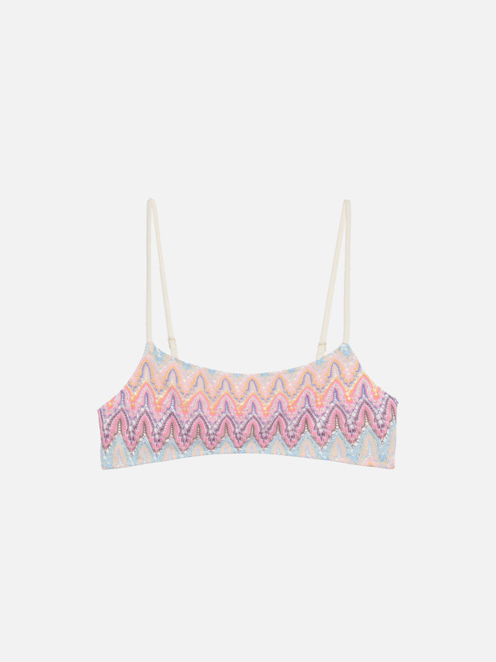 Sadie Raschel-Strick-Bralette