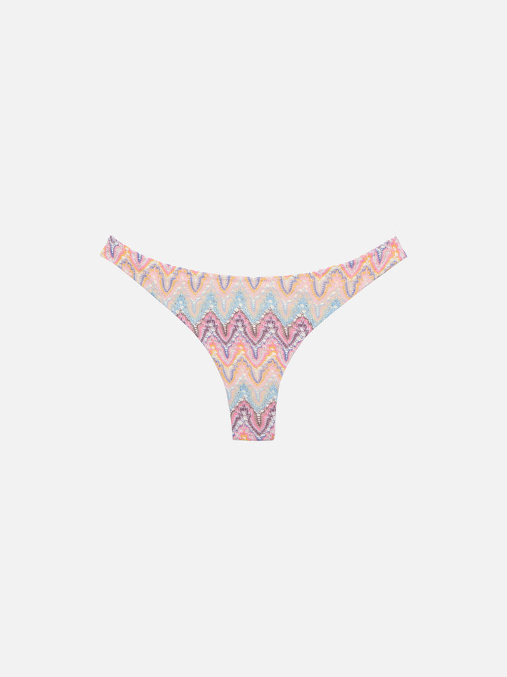 Naomi raschel chevron cheeky swim briefs - MC2 Saint Barth