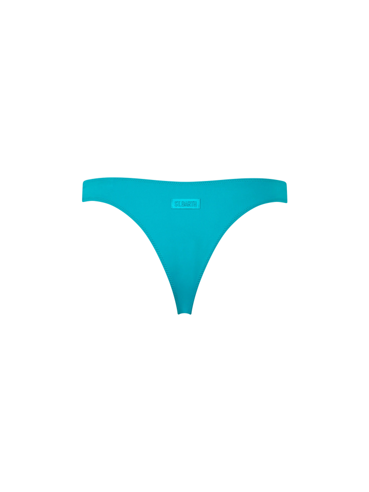 Woman teal cheeky swim briefs Naomi - MC2 Saint Barth