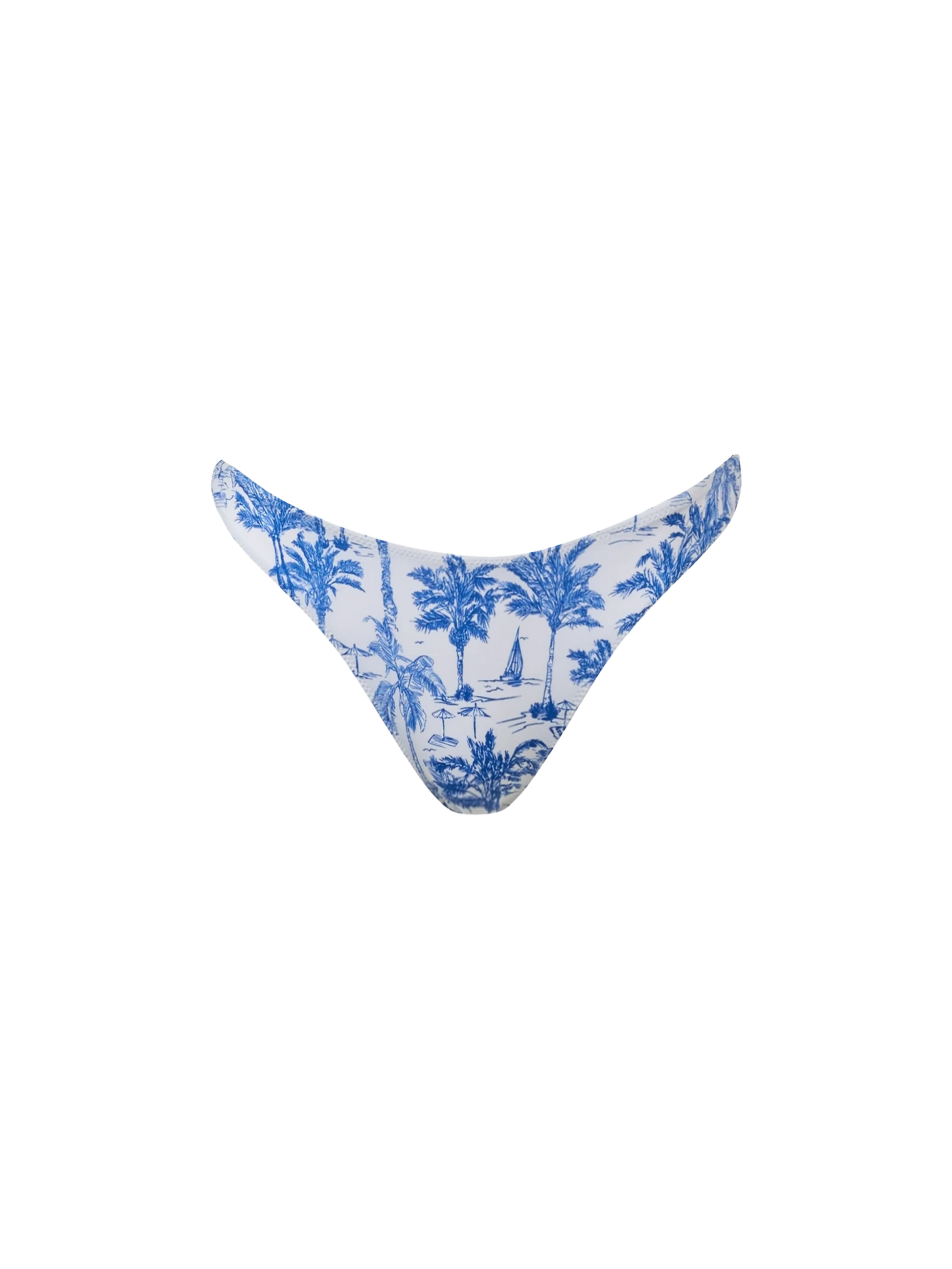 Woman Toile de Jouy cheeky swim briefs Naomi - MC2 Saint Barth