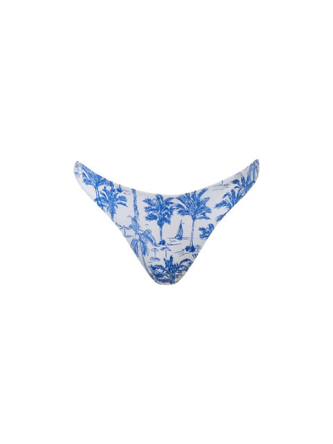 Woman Toile de Jouy cheeky swim briefs Naomi - MC2 Saint Barth