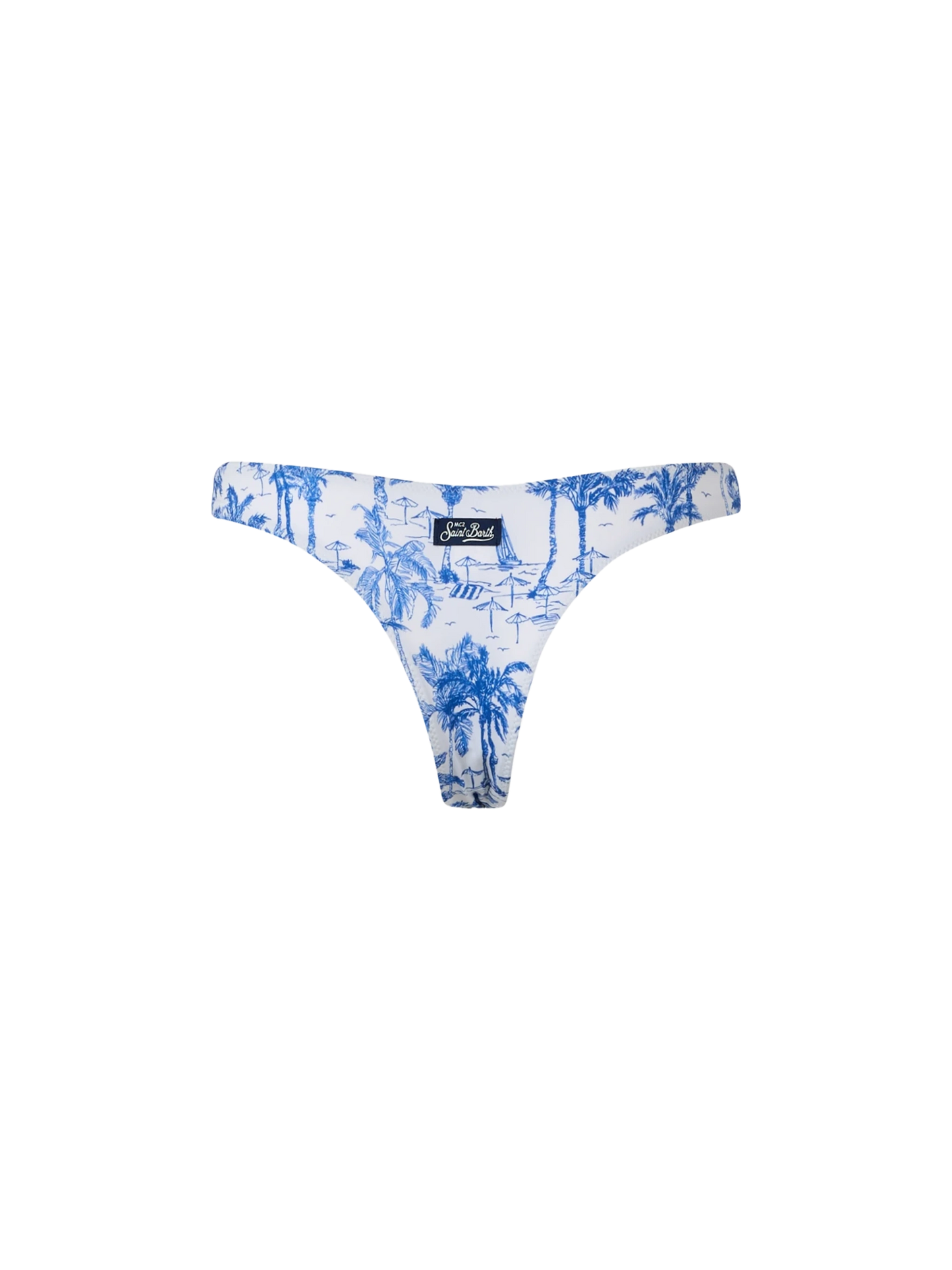 Woman Toile de Jouy cheeky swim briefs Naomi - MC2 Saint Barth