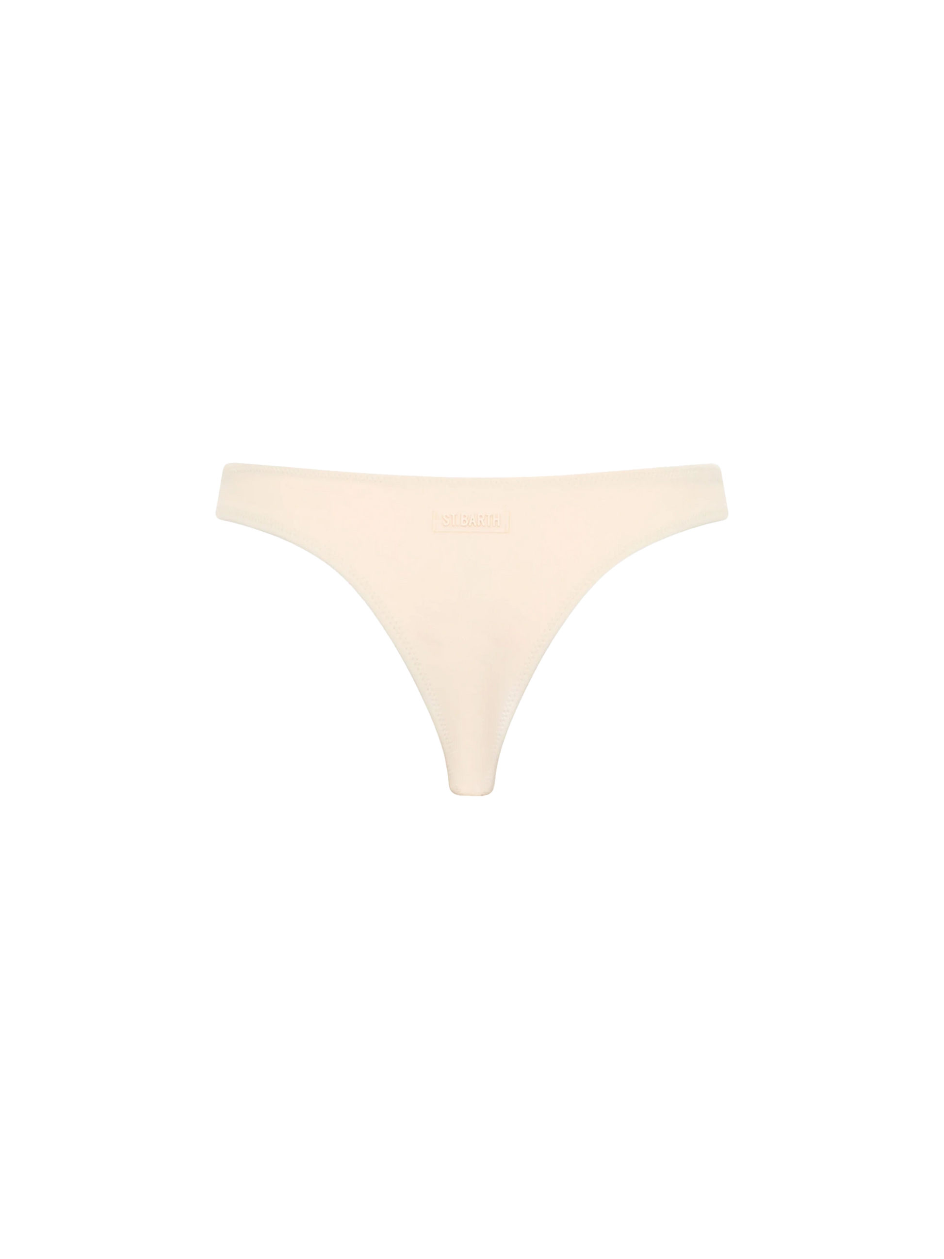Woman beige cheeky swim briefs Naomi - MC2 Saint Barth