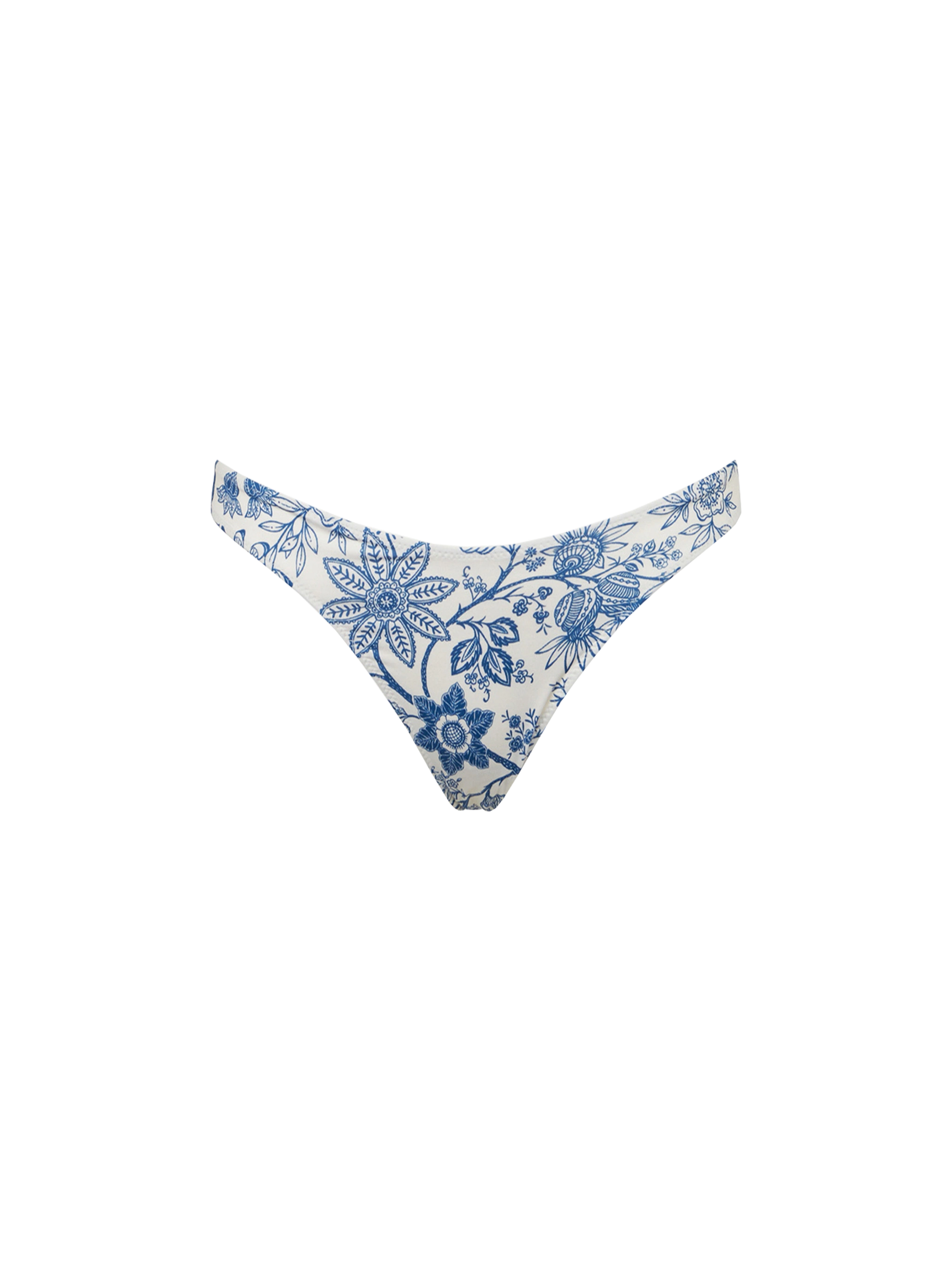 Woman cheeky swim briefs with flower print - MC2 Saint Barth