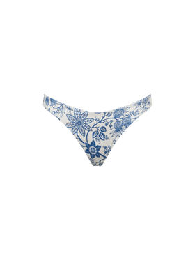 Woman cheeky swim briefs with flower print - MC2 Saint Barth