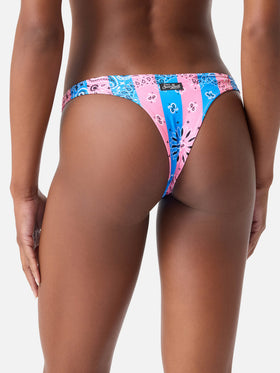 Bas de bikini cheeky Naomi à imprimé bandana 