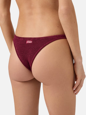 Bikini a bralette Naima Naomi in crinkle bordeaux