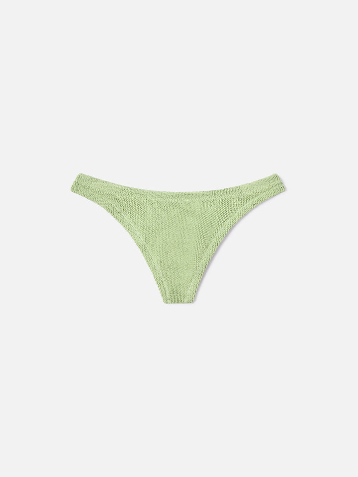 Naima Naomi light green crinkle lurex bikini