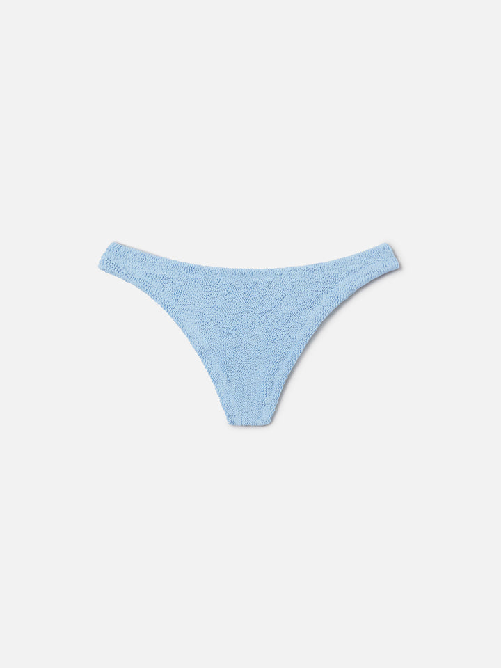 Bikini a bralette Naima Naomi in crinkle azzurro