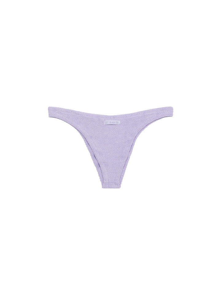 Naomi lilac crinkle cheeky swim briefs - MC2 Saint Barth