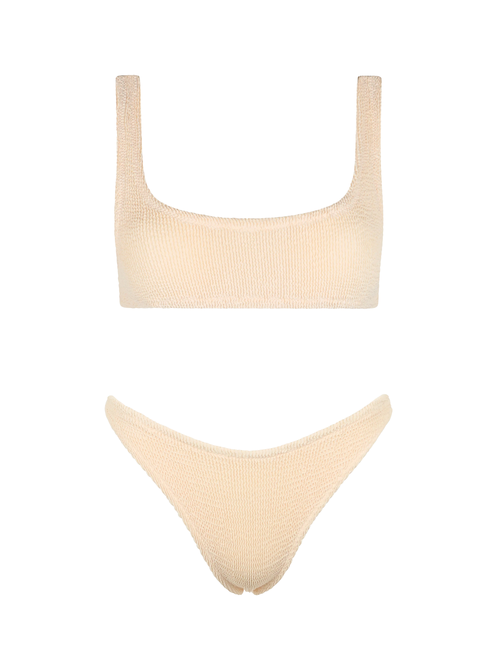 Bralette bikini Naima Naomi in beige crinkle - MC2 Saint Barth