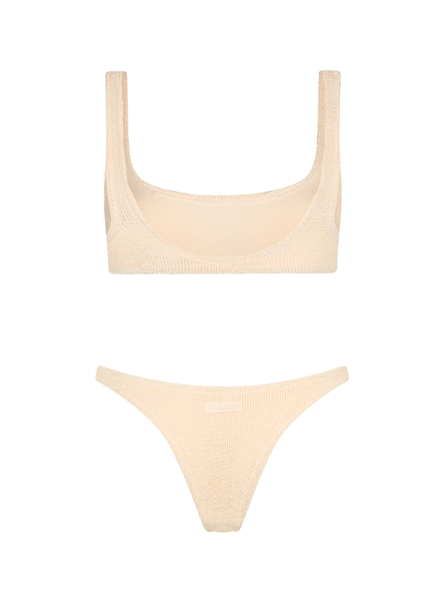 Bralette bikini Naima Naomi in beige crinkle - MC2 Saint Barth
