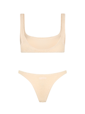 Bralette bikini Naima Naomi in beige crinkle - MC2 Saint Barth