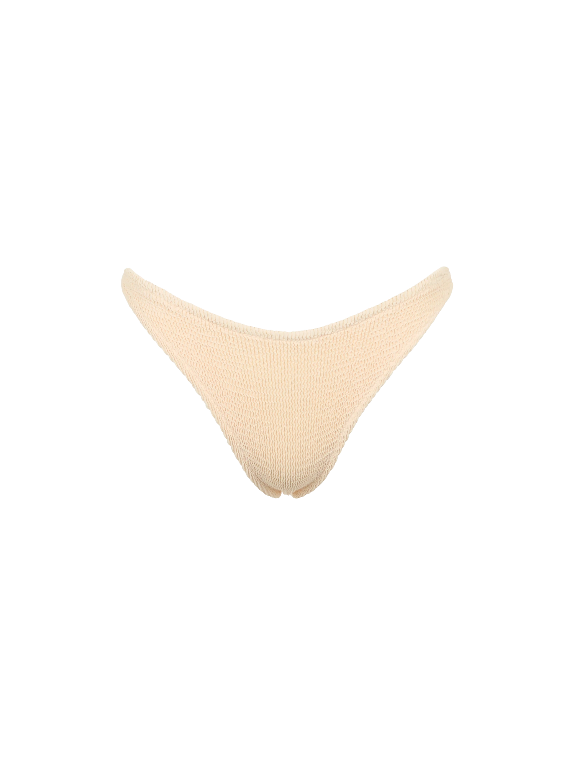 Naomi beige crinkle cheeky swim briefs - MC2 Saint Barth