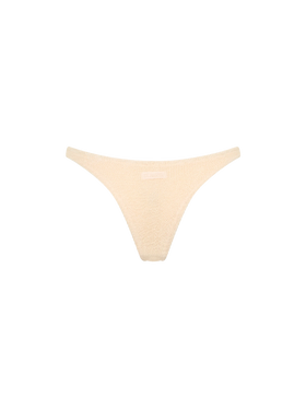 Naomi beige crinkle cheeky swim briefs - MC2 Saint Barth