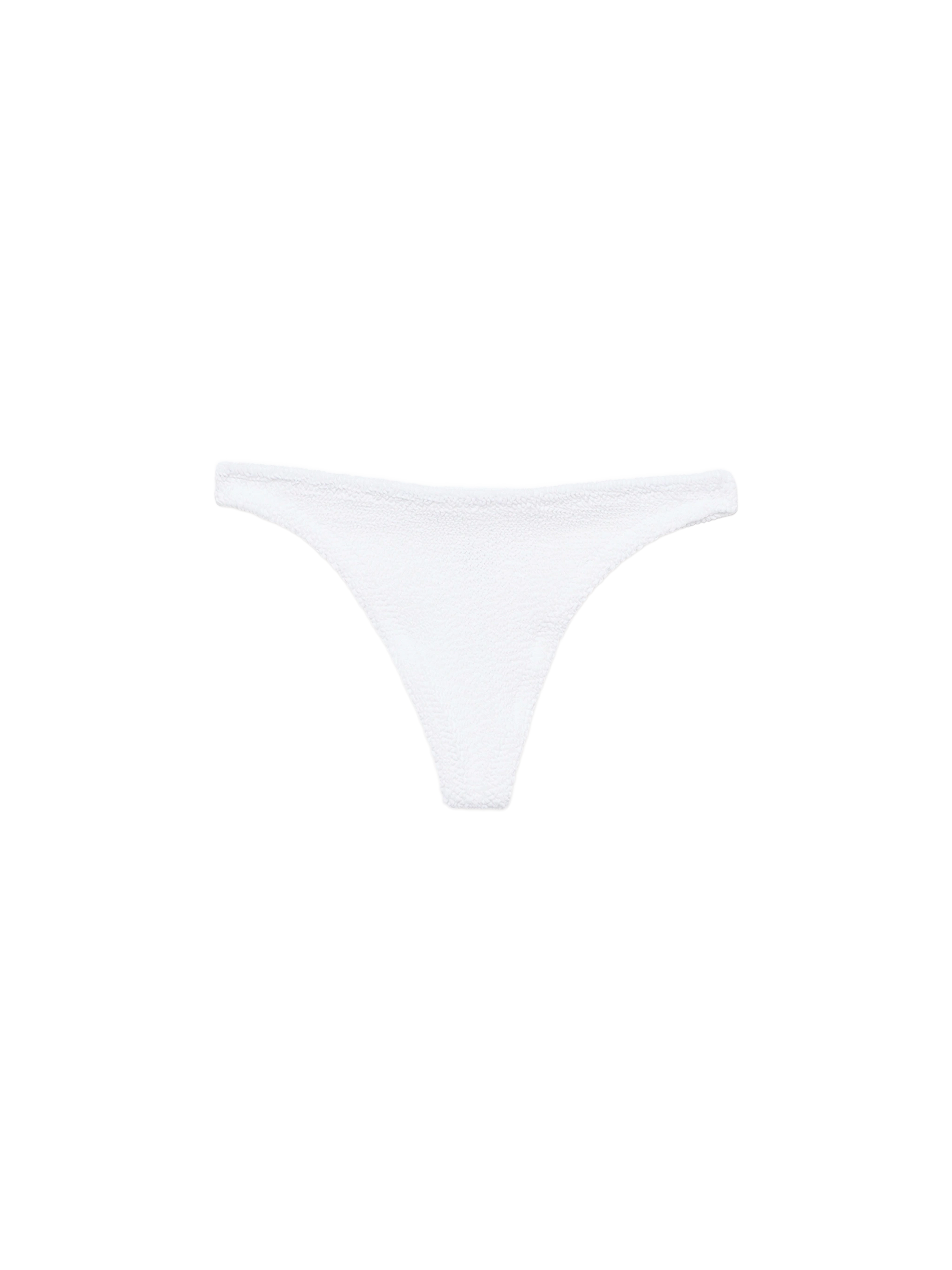 Naomi white crinkle cheeky swim briefs - MC2 Saint Barth