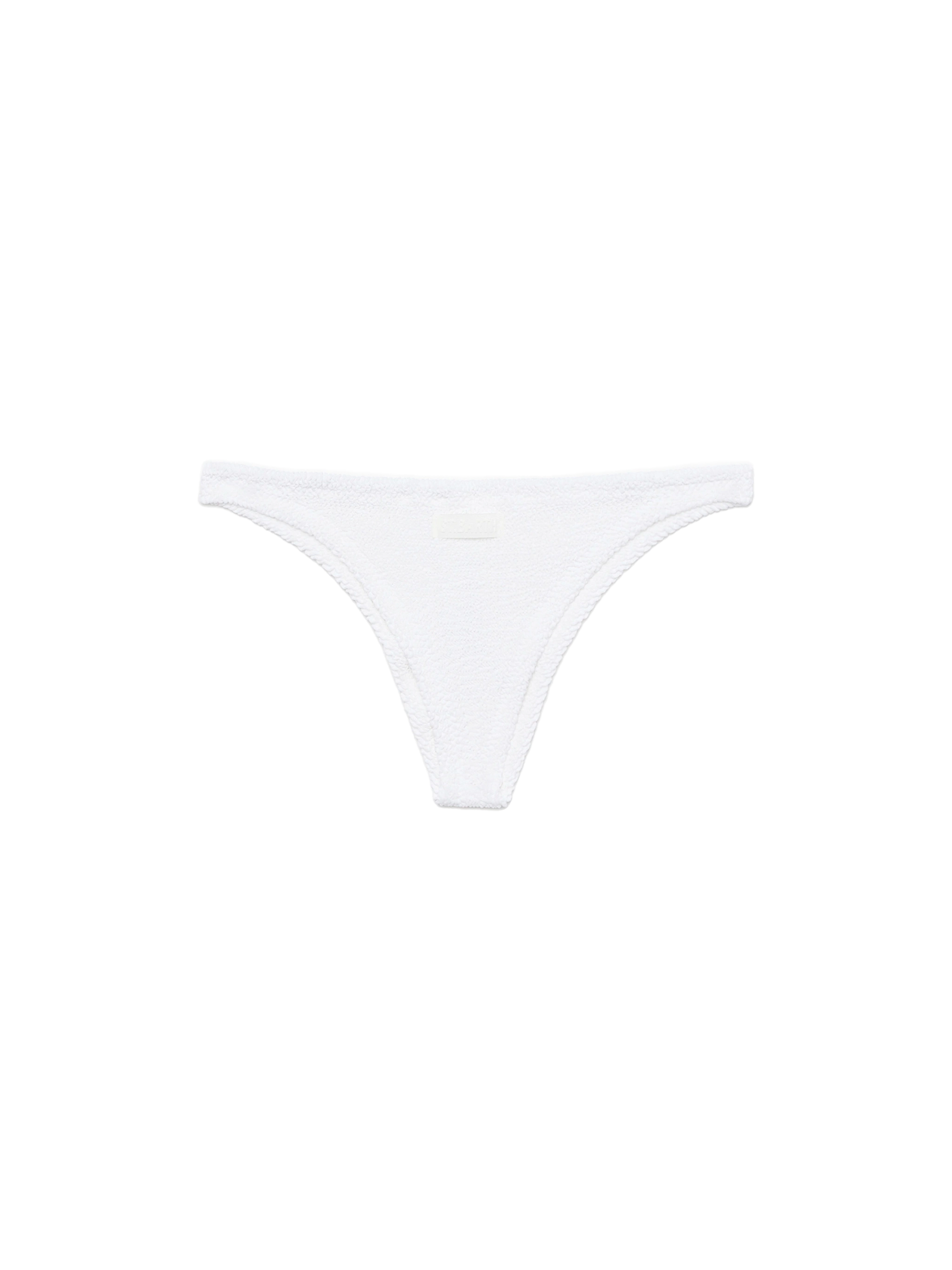 Naomi white crinkle cheeky swim briefs - MC2 Saint Barth